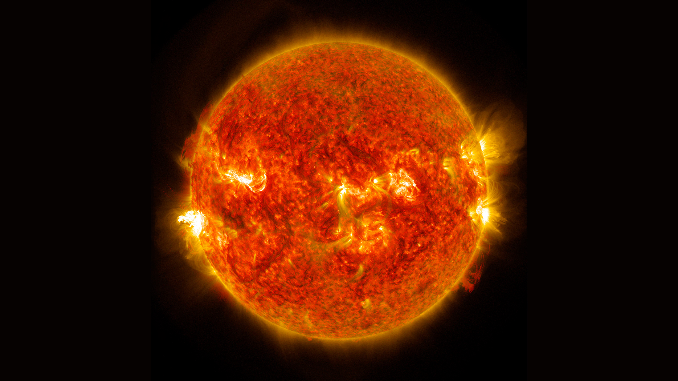 A NASA image of a solar flare