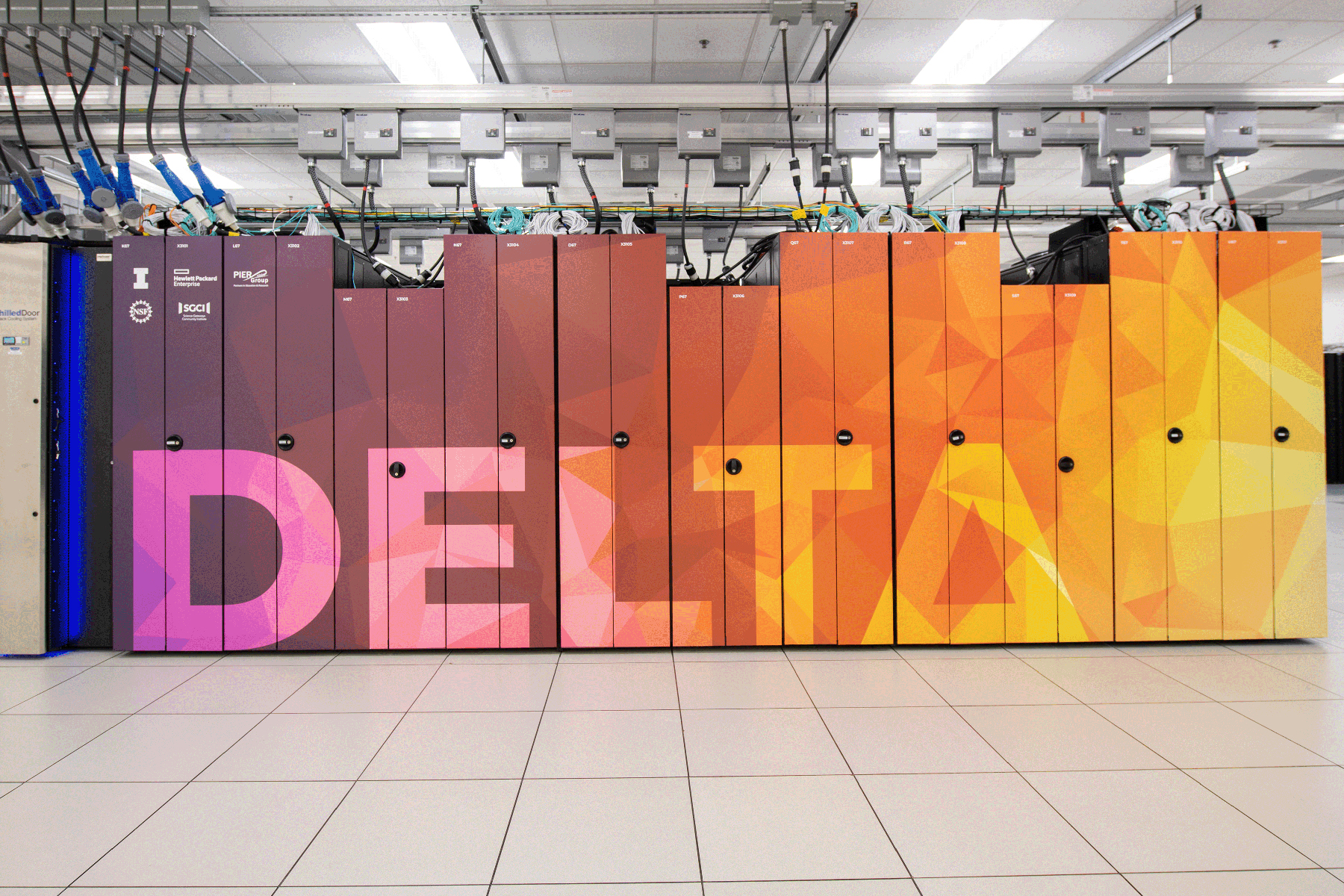 An image of NCSA's Delta supercomputer